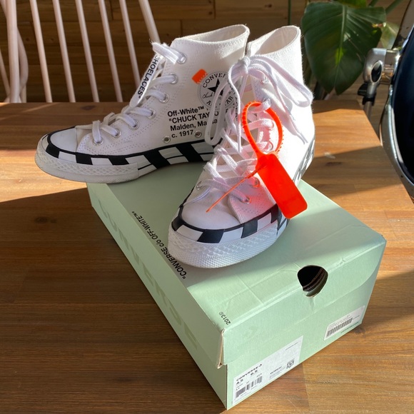 Sold 🚫 Off-White Virgil Abloh Nike Converse Chuck Hi Top - Picture 1 of 10